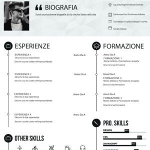 Dynamic Creative Professional CV 3 Bianco