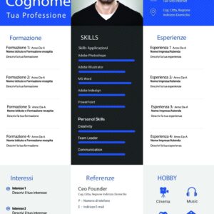 Dynamic Designer CV 2 Blu