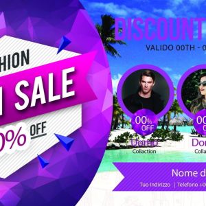 Fashion Sale Discount Voucher Fronte