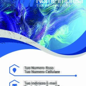 Fronte Blue Vertical Business Cards
