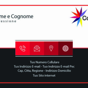 Fronte Red Elegant Corporate Card