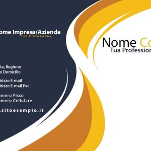 Retro Beautiful Modern Yellow Business Card