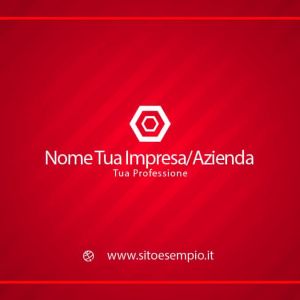 Retro Red Elegant Corporate Card