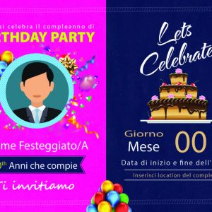 Birthday Invitation Card Template