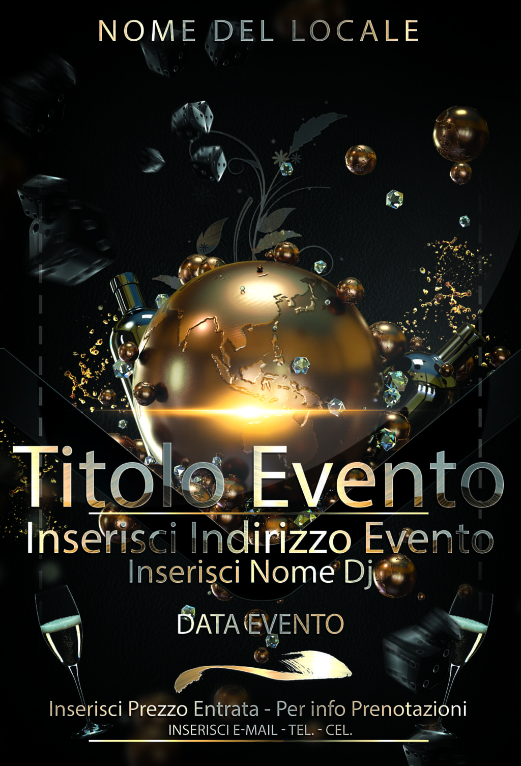 Black and gold flyer