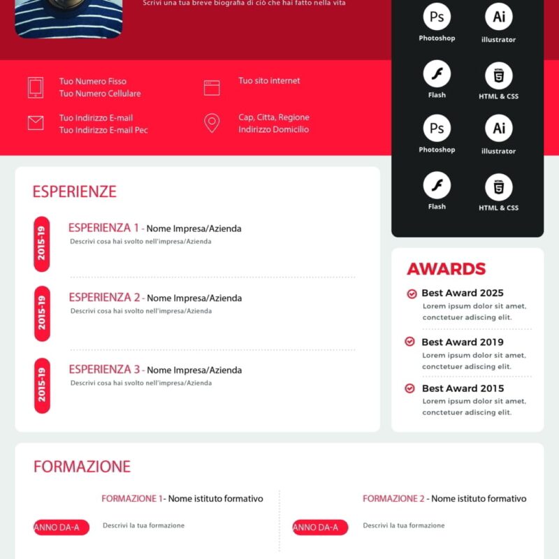 Dynamic Creative CV 2 Rosso