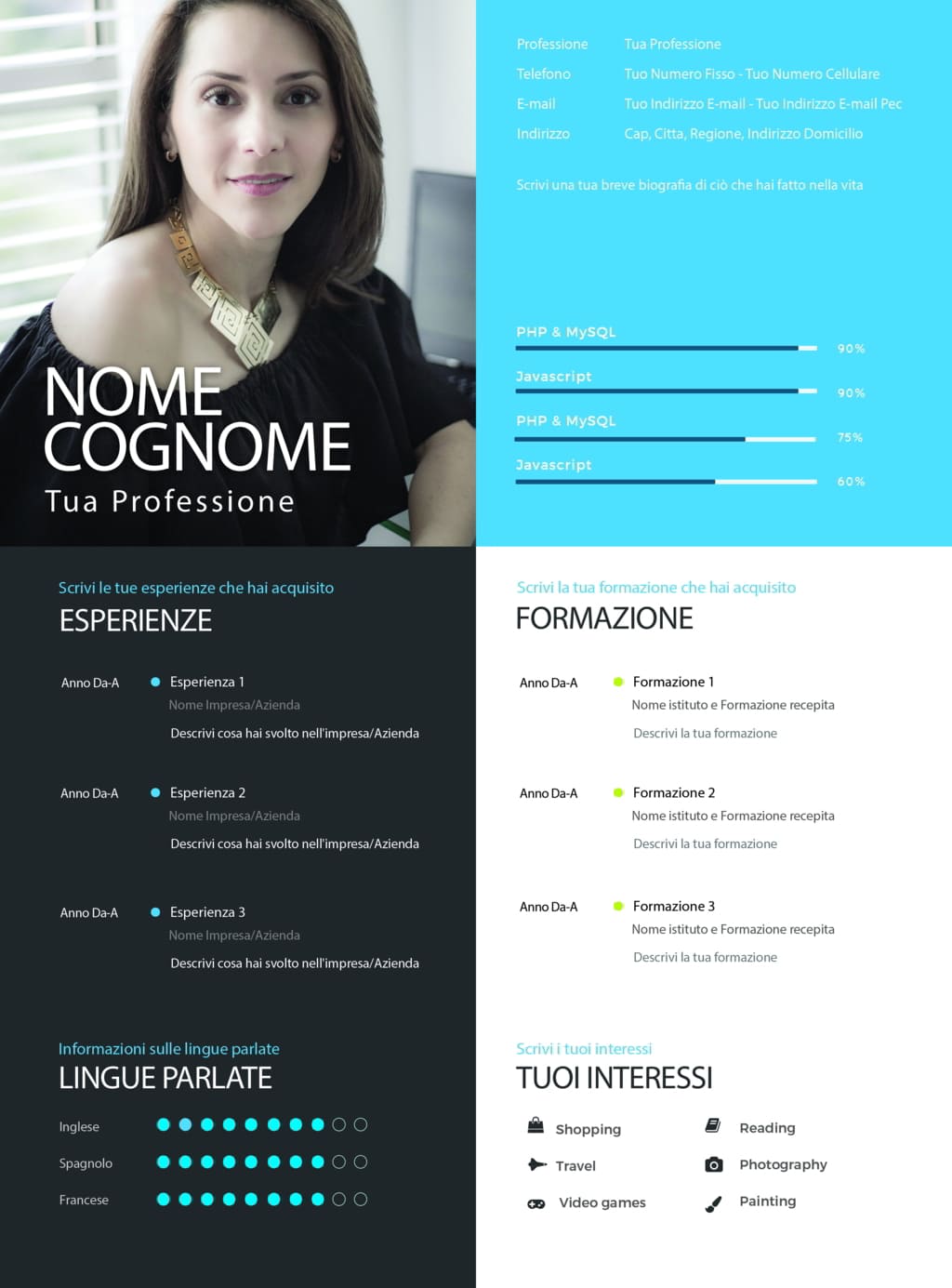 Dynamic creative cv 9 blu