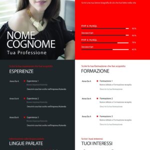 Dynamic Creative CV 9 Rosso