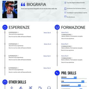 Dynamic Creative Professional CV 3 Blu