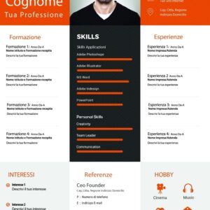 Dynamic Designer CV 2 Arancione