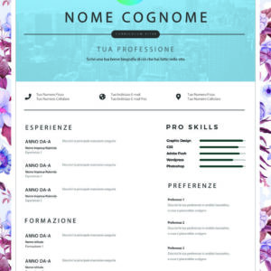 Dynamic Designer CV 5 Azzurro