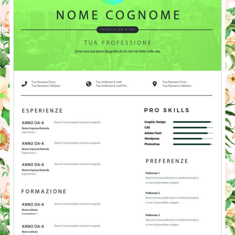 Dynamic Designer CV 5 Verde