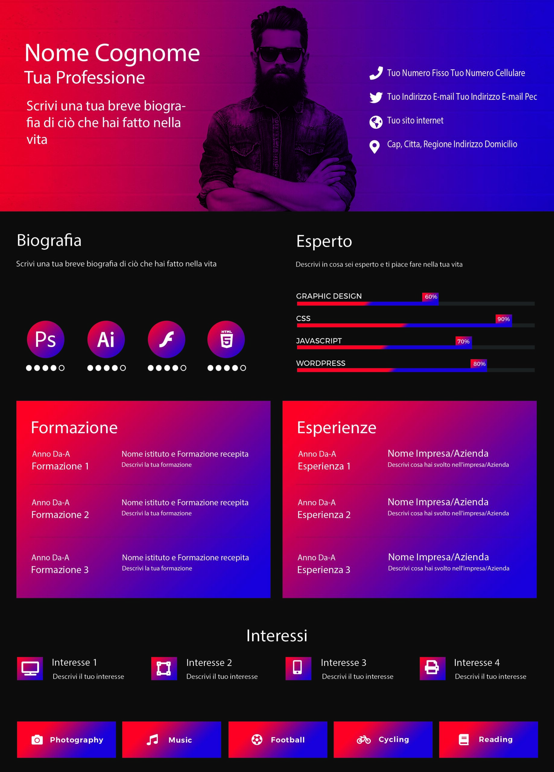 Dynamic modern cv 2-1