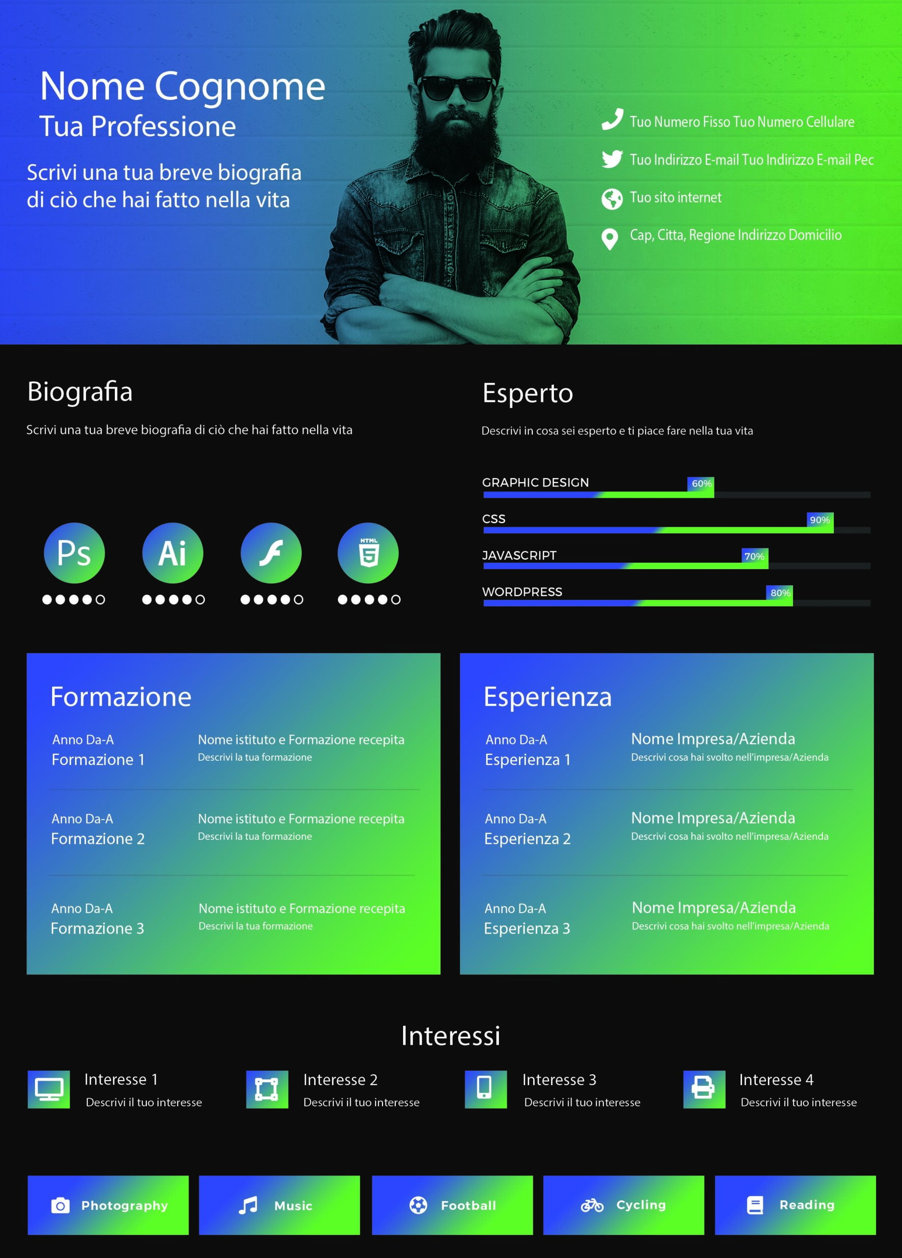 Dynamic modern cv 2-2