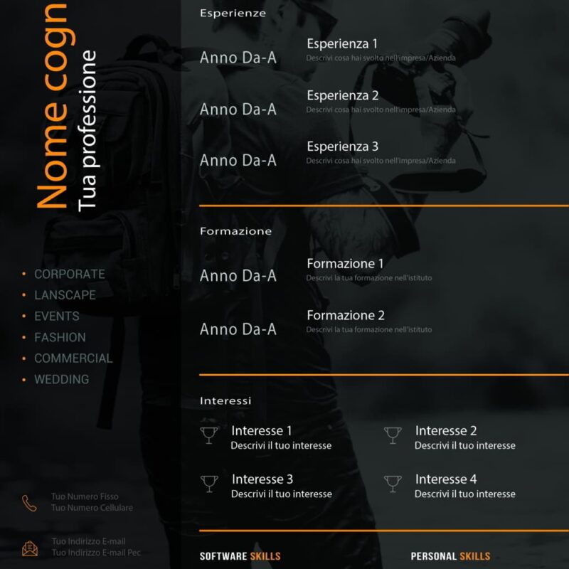 Dynamic Photographer CV 1