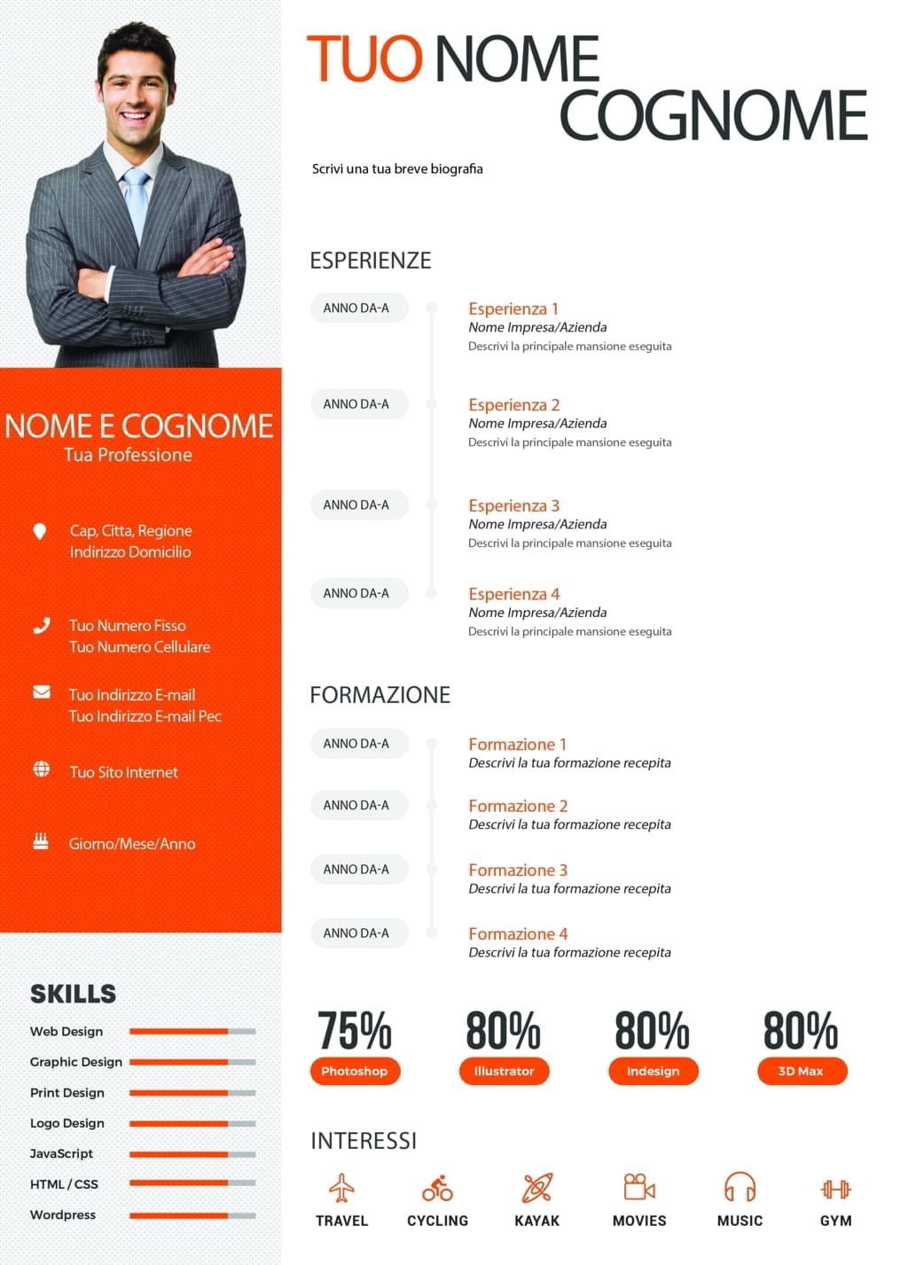 Dynamic themes cv 6 arancione
