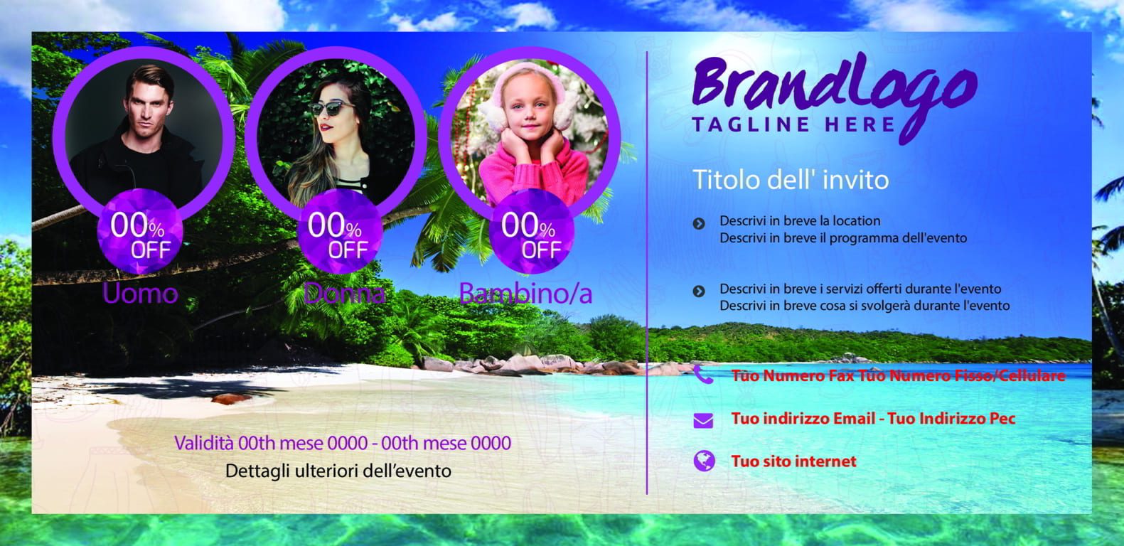 Fashion sale discount voucher retro