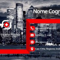 Fronte Abstract Minimalist Business Card