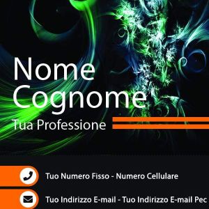 Fronte Arancione Modern Corporate Business Cards
