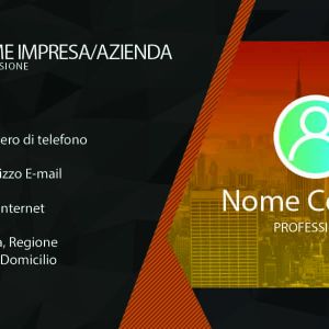 Fronte Arancione Professional Business Card Design