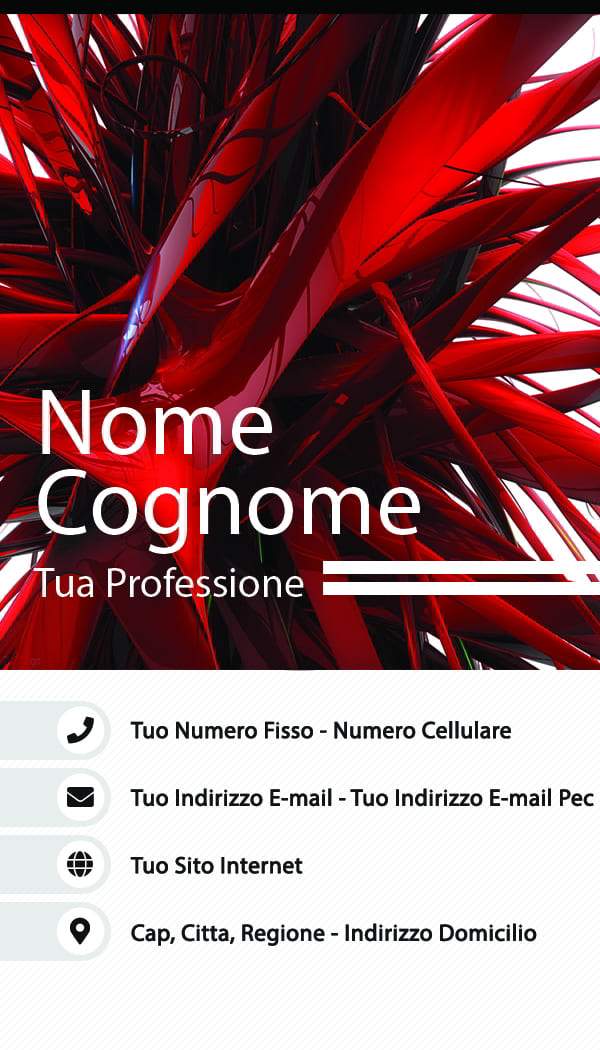 Fronte bianco modern corporate business cards