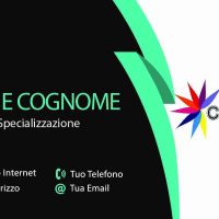 Fronte Black White Business Card