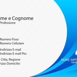 Fronte Blue And White Business Card