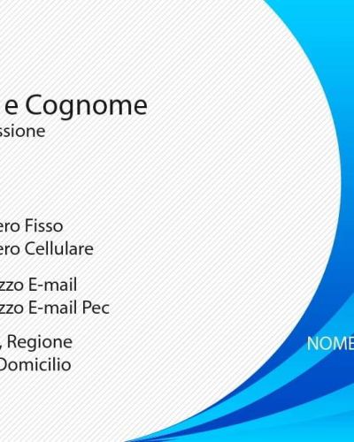 Blue And White Business Card