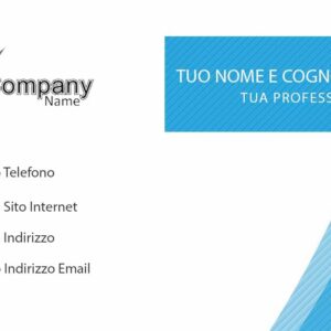 Fronte Blue Corporate Business Card