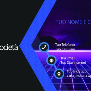 Fronte Blue Modern Business Card