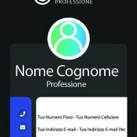 Fronte Blue Vertical Business Card Designs