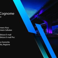 Fronte Business Card With Photo City