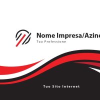 Fronte Carte Entreprise Ondulee Rouge Noire