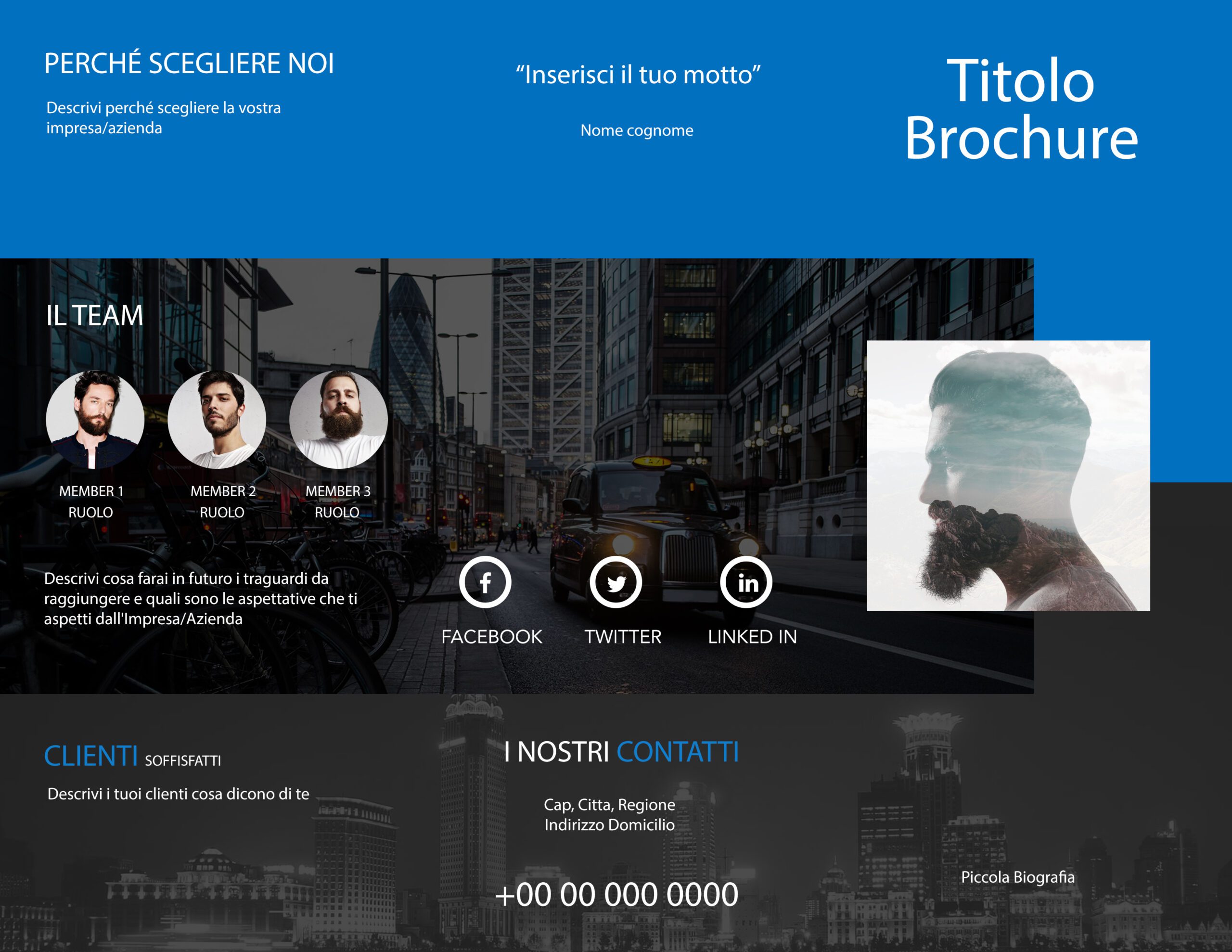 Fronte creative agency trifold brochure