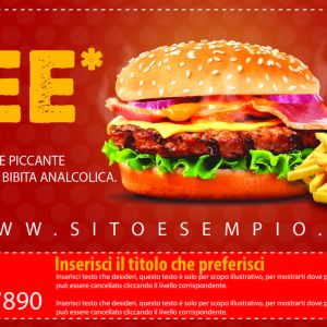 Fronte Free Burger Coupon Card Template