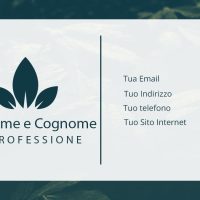 Fronte Nature Business Card