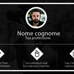 Fronte Nero Wedding Photographer Business Card 2