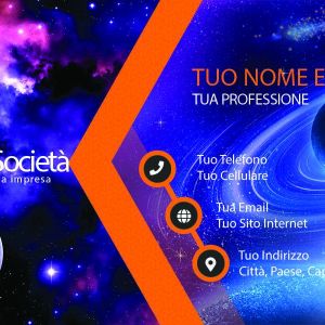 Fronte Orange Modern Business Card