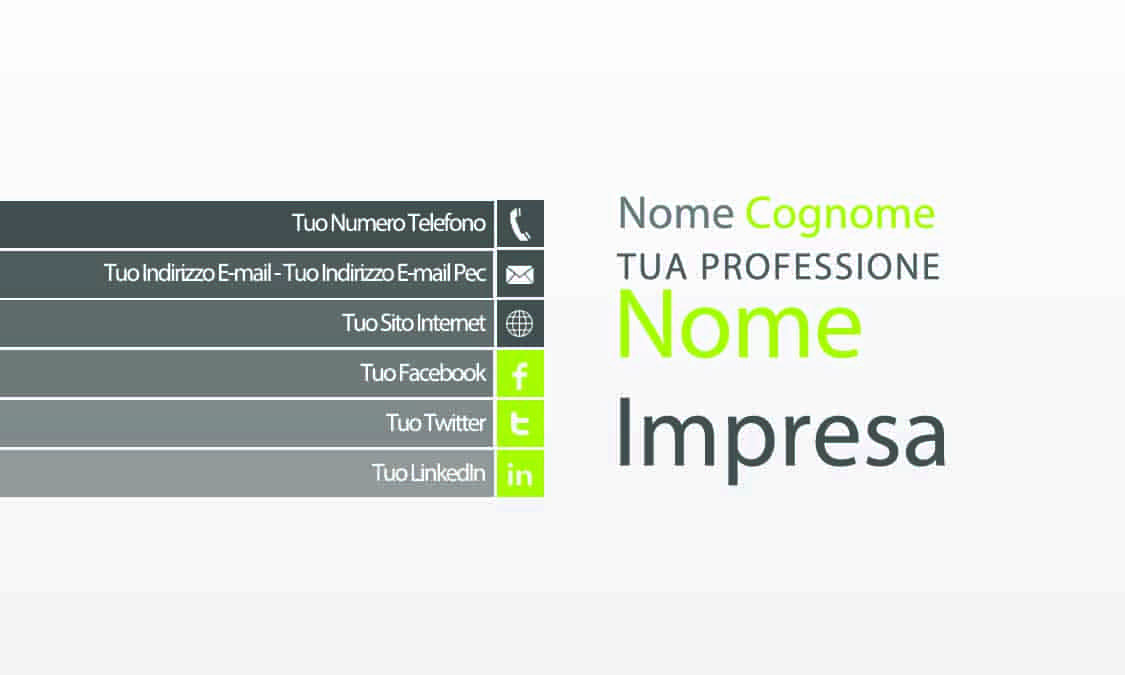 Fronte professional business card