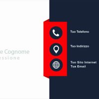 Fronte Red Black Business Card