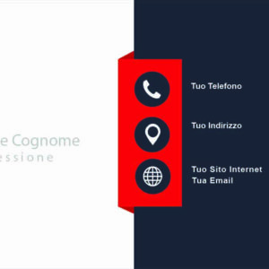 Fronte Red Black Business Card