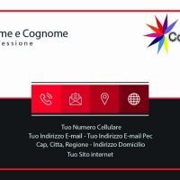 Fronte Red Elegant Corporate Card