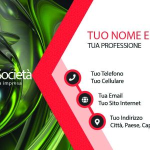 Fronte Red Modern Business Card