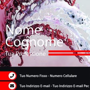 Fronte Rosso Modern Corporate Business Cards