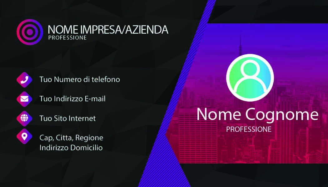 Fronte rosso professional business card design