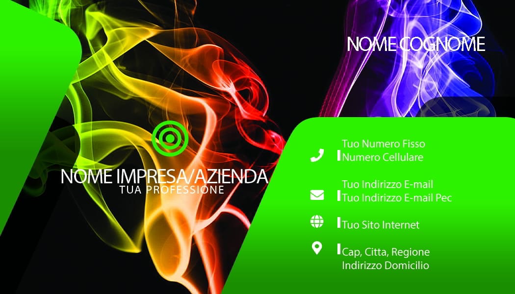 Fronte verde business card corporate