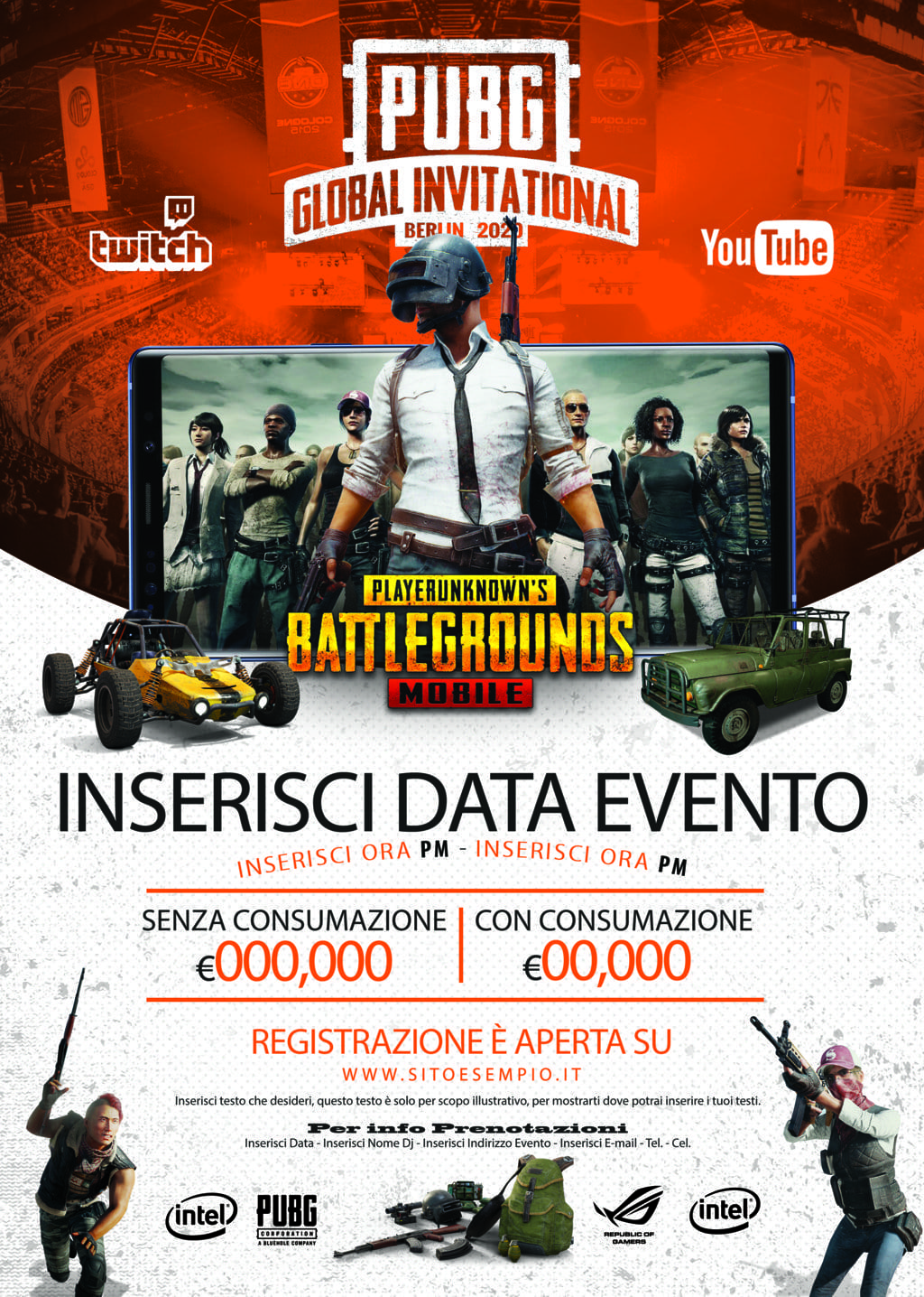Gaming event flyer