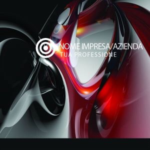 Retro Arancione Modern Corporate Business Cards