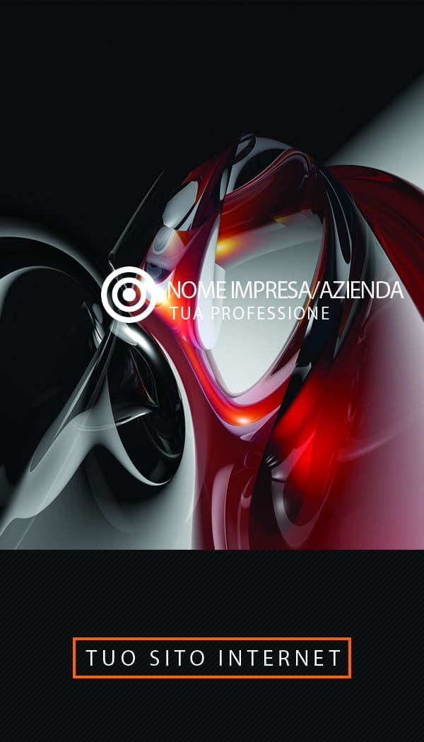 Retro arancione modern corporate business cards