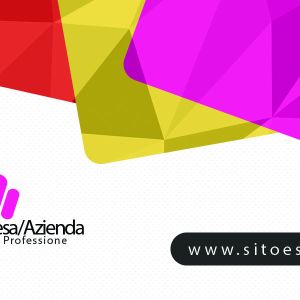 Retro Bianco 2 Colorful Business Card Design